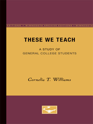 cover image of These We Teach